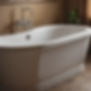 Close-up of a well-maintained Americast bathtub