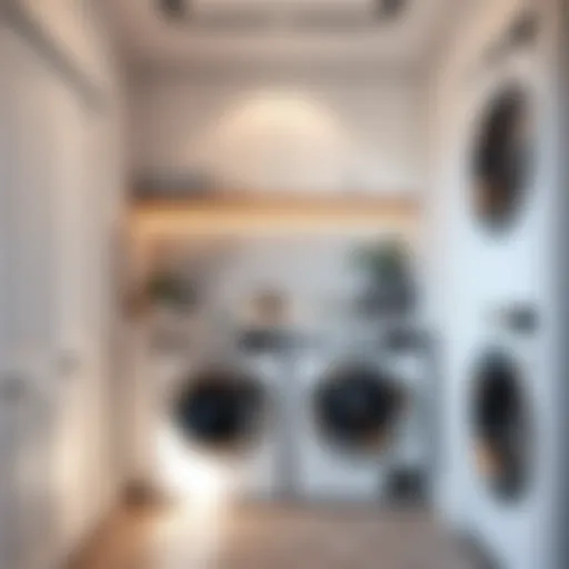Modern laundry room with appliances