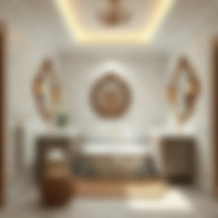 Visual Layout of Bathroom Design Visual layout of a medium-sized bathroom remodel