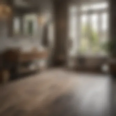 Durable Waterproof Laminate Flooring Durable waterproof laminate flooring in a stylish bathroom