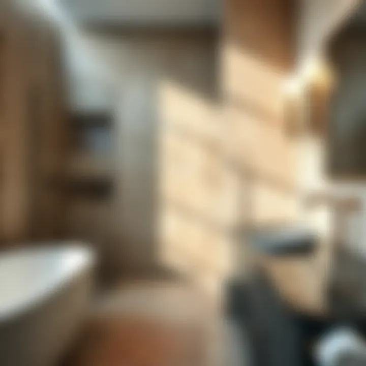 Luxury Bathroom Materials Close-up of luxury bathroom materials including tiles and countertops