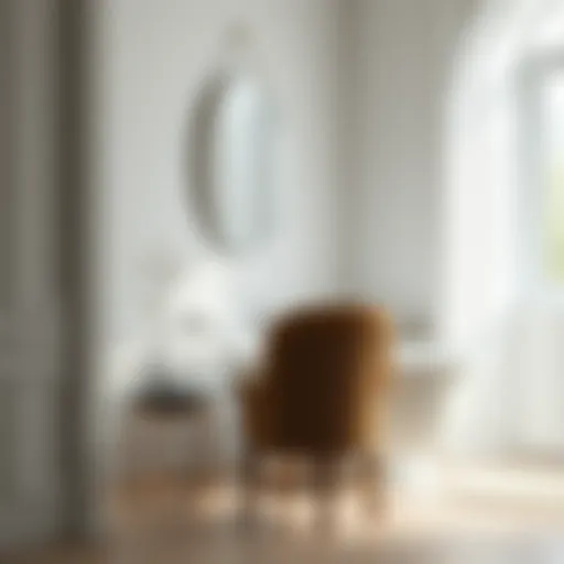 Elegant bathroom vanity chair with a backrest