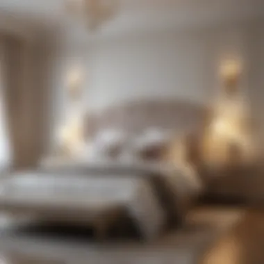 Elegant Bedroom Design Elegant bedroom with soft lighting and neutral tones