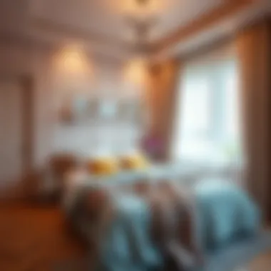 Color palette for a cozy bedroom