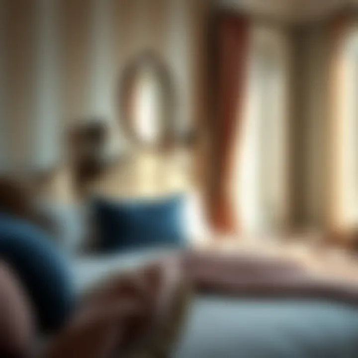 Decorative elements enhancing bedroom aesthetics