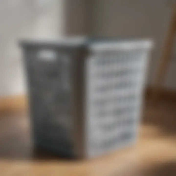 Durable plastic laundry basket with eco-friendly material