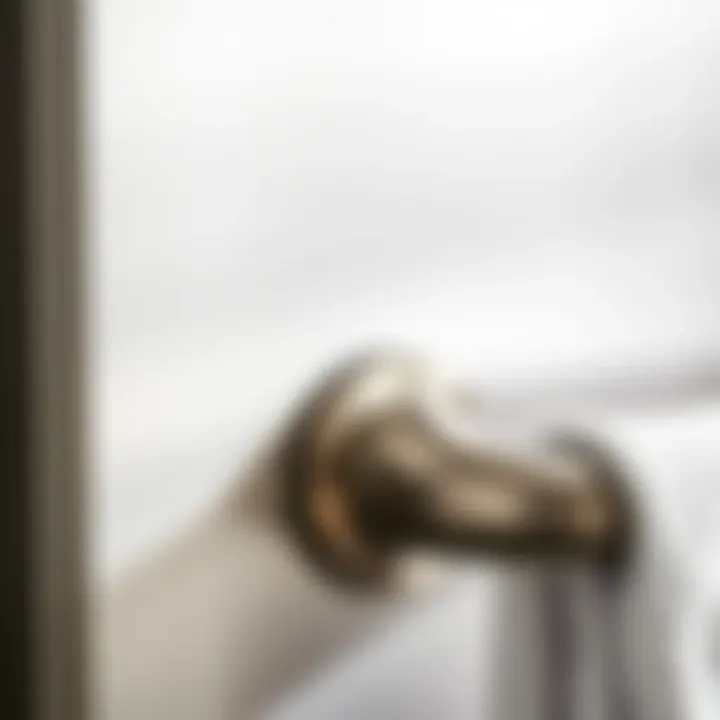 Brushed Nickel Finish Close-Up Detailed view of brushed nickel finish highlighting durability and aesthetics