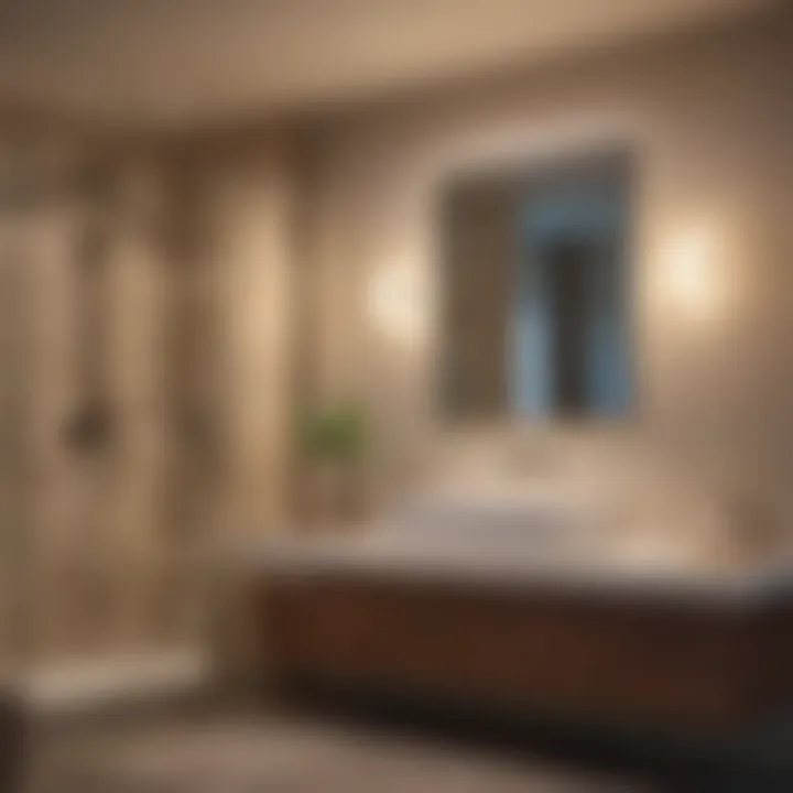 Warm versus cool color temperature examples in bathroom lighting