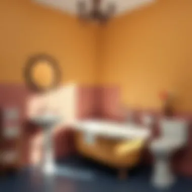 Color palette for bathroom waterproof paints