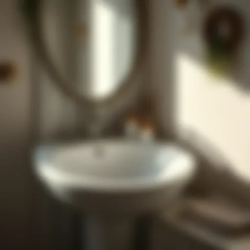Preparation of a bathroom sink for painting