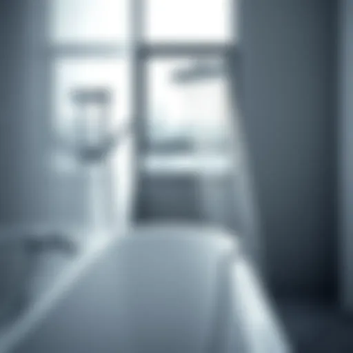 Elegant and modern bathtub shower handle design