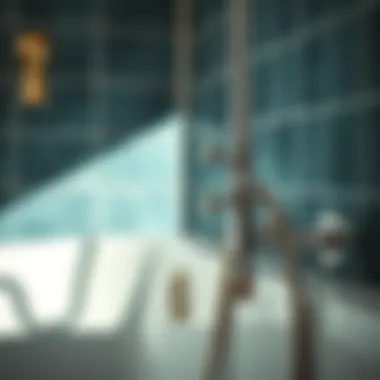 Tools for Installing Shower Handles Installation tools for shower handles in a bathroom