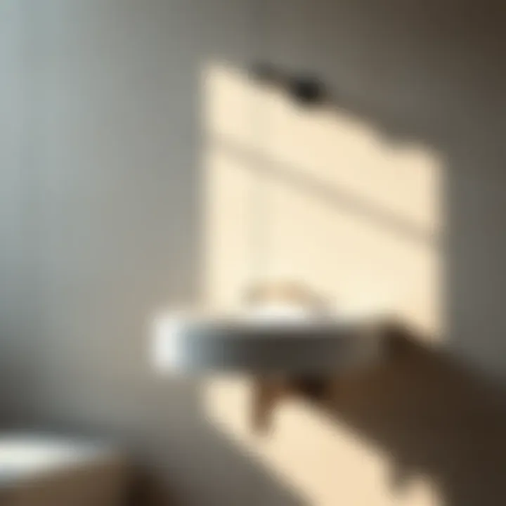 Sleek wall-mounted faucet and sink combination