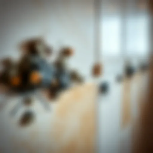 Close-up of mold on bathroom tiles