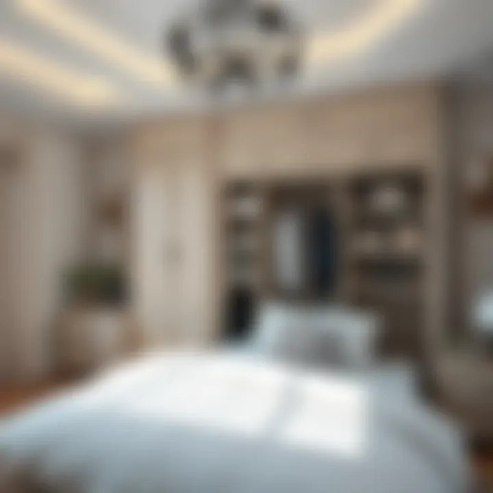 Smart Storage Solutions Innovative storage solutions in a stylish bedroom