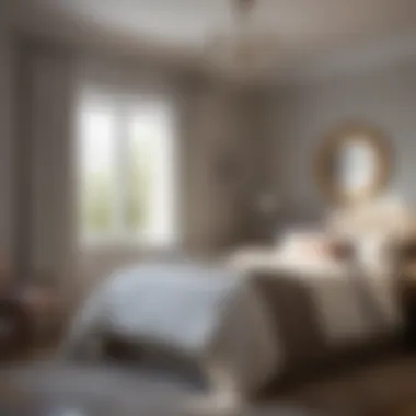 Transformative Effect of Fresh Paint Before and after images of a freshly painted bedroom