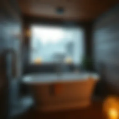 Cozy sauna atmosphere created from a bathtub