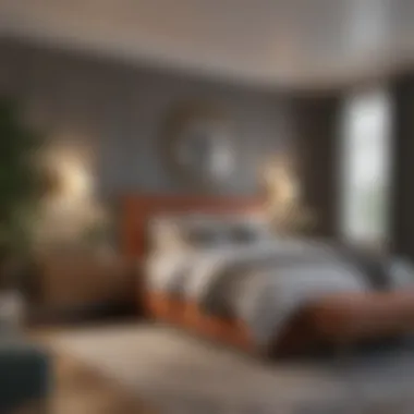Stylish Budget-Friendly Bedroom Stylish bedroom featuring budget-friendly decor solutions