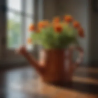 Stylish Ceramic Watering Can Stylish ceramic watering can with floral design