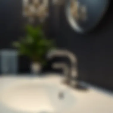 Installation setup for the Delta Stryke bathroom faucet