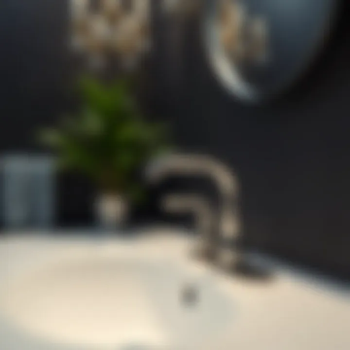 Installation setup for the Delta Stryke bathroom faucet