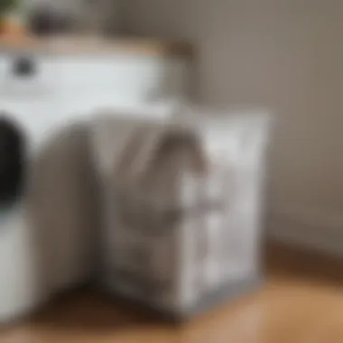 Collapsible Hamper for Efficient Space Use Innovative design of a collapsible laundry hamper for space-saving