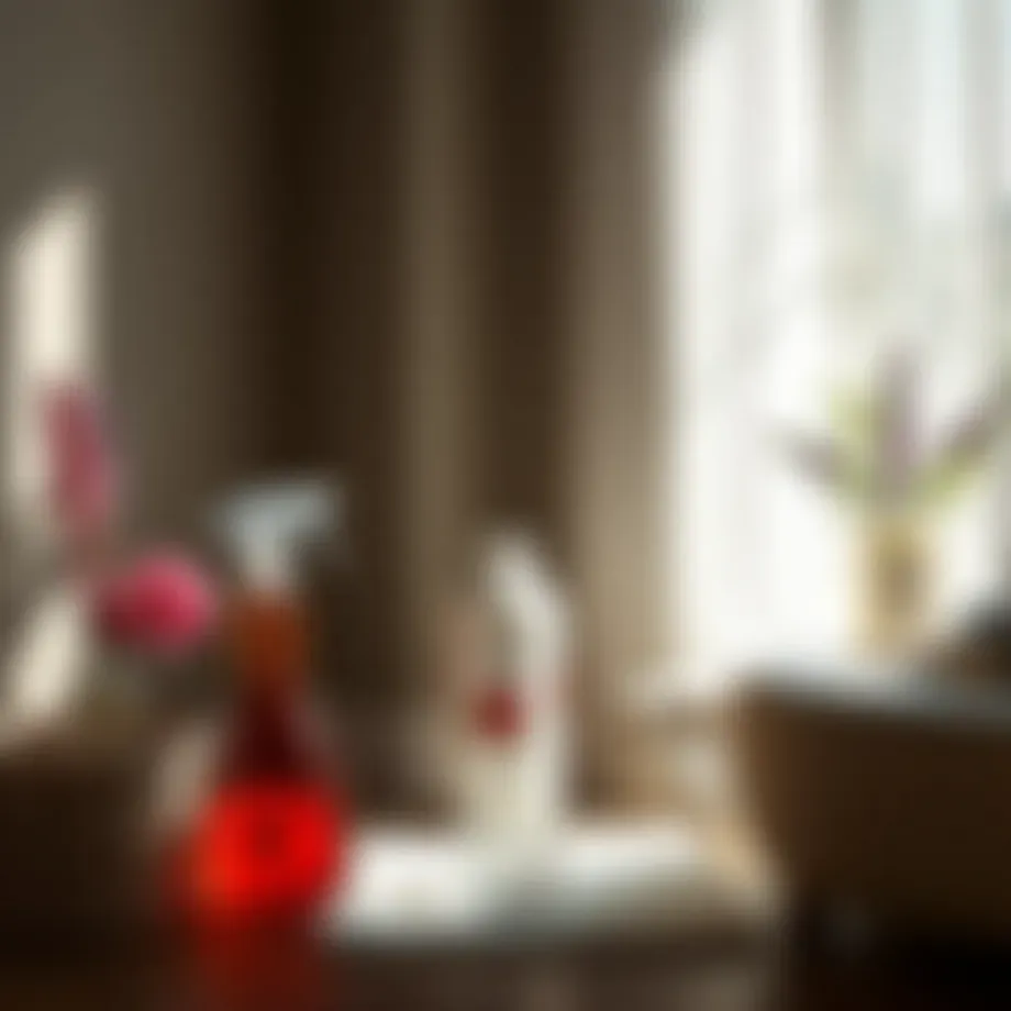 Aromatic laundry products displaying vibrant scents