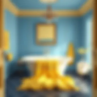 Color psychology concept illustrating the impact of yellow and blue