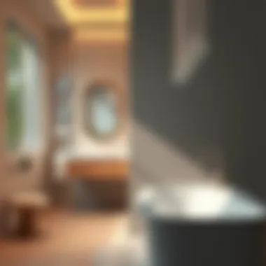 High-tech bath fixtures demonstrating innovative technology