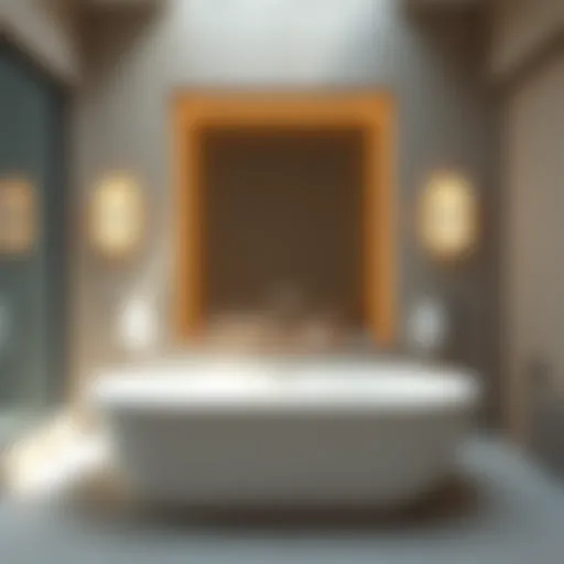 Minimalist Elegance in Bathtub Design Elegant modern bathtub design showcasing minimalist aesthetics