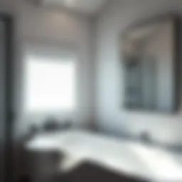 Azek shiplap bathroom wall with modern fixtures