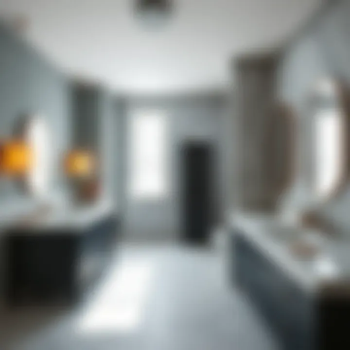 A variety of Corian colors and textures for bathroom surfaces