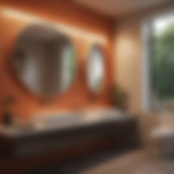 Visual guide on color theory applied to bathroom design
