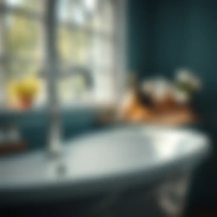 Different materials used in bathtub spouts such as chrome, brass, and plastic