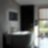 Sleek Panasonic bath fan design in a modern bathroom