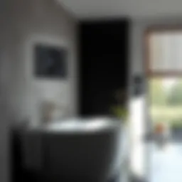 Sleek Panasonic bath fan design in a modern bathroom