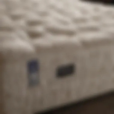 Luxurious California king mattress showcasing its plush texture