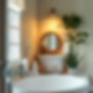 DIY decor elements adding charm to a cozy bathroom