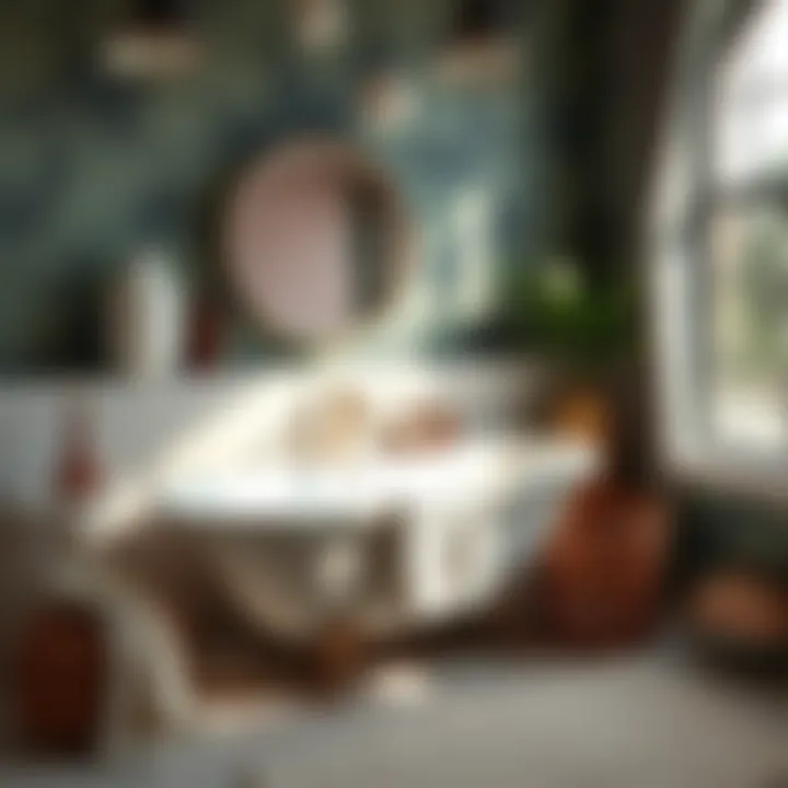 Stylish bathroom accessories creating a personalized touch