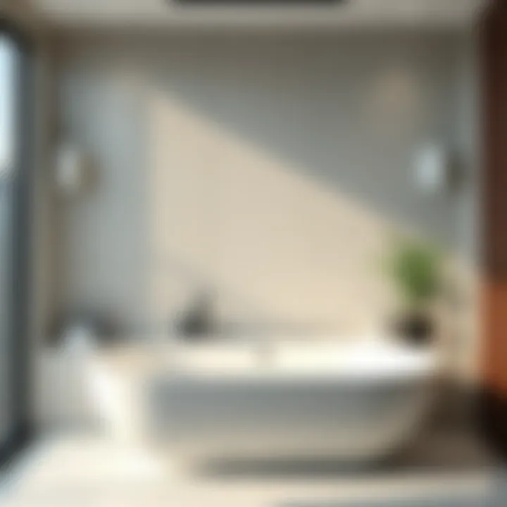 Elegant 29-inch bathtub in a modern bathroom setting