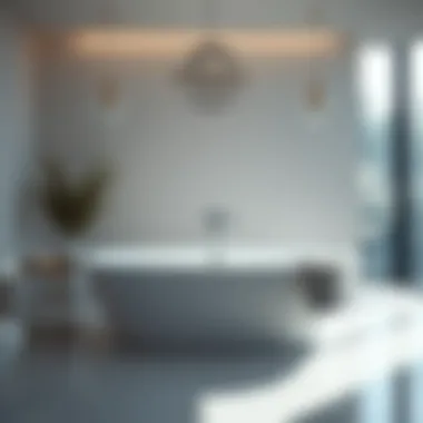 Relaxing atmosphere created by a 29-inch wide bathtub