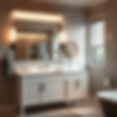 Elegantly designed bathroom cabinet showcasing modern aesthetics