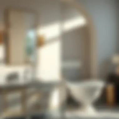 Luxurious materials used in bathroom cabinetry