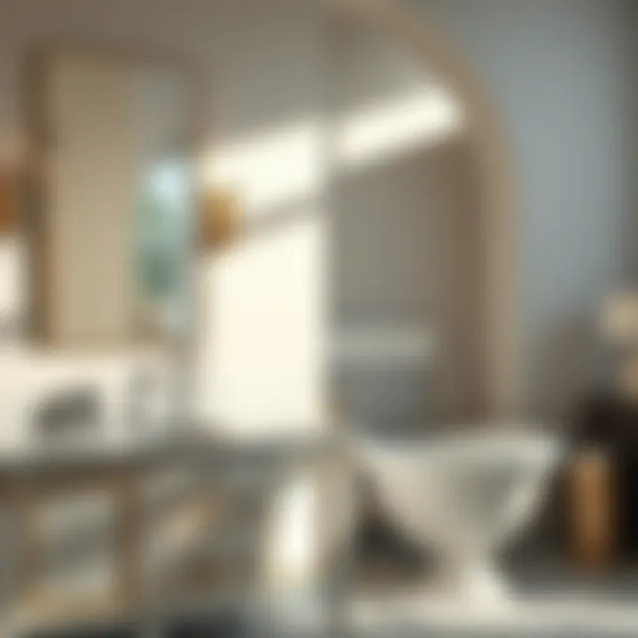 Luxurious materials used in bathroom cabinetry