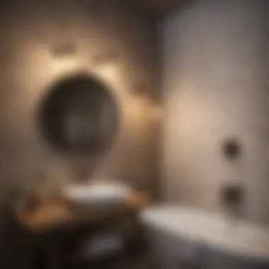 Versatile Edison Bulb Fixtures in a Stylish Bathroom A stylish bathroom featuring various Edison bulb fixture styles demonstrating versatility
