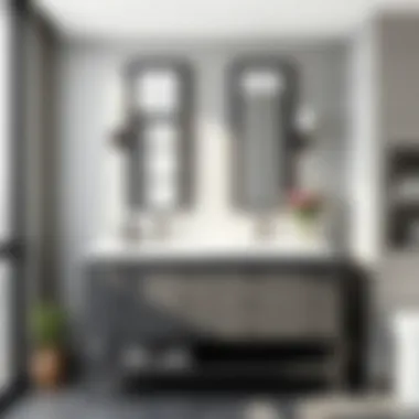 Stylish 36-inch gray vanity showcasing its modern appeal