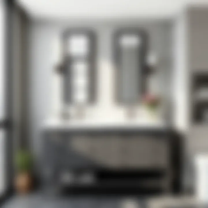 Stylish 36-inch gray vanity showcasing its modern appeal