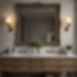 Luxurious 80-inch double sink vanity with elegant design