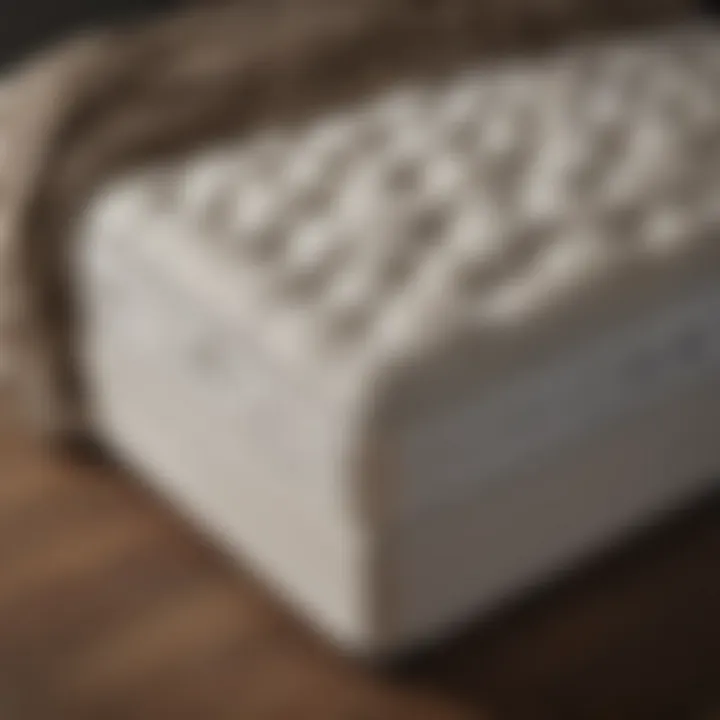 Close-up of a plush mattress on a full-size daybed with trundle