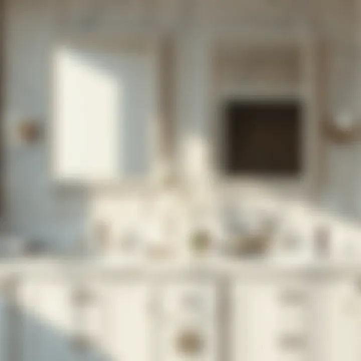 Luxurious marble double sink vanity featuring elegant hardware